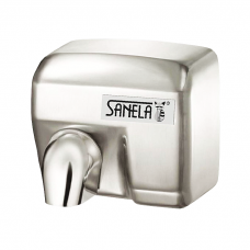 SLO 02E - арт. № 79024  Нержавеющая автоматическая электрическая настенная сушилка для рук, матовая поверхость    ― Интернет магазин сантехники. Антивандальная сантехника.